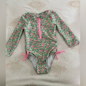 Cat & Jack and Ruffled Butts 2T swimsuit (2 one pieces and a rash guard)
